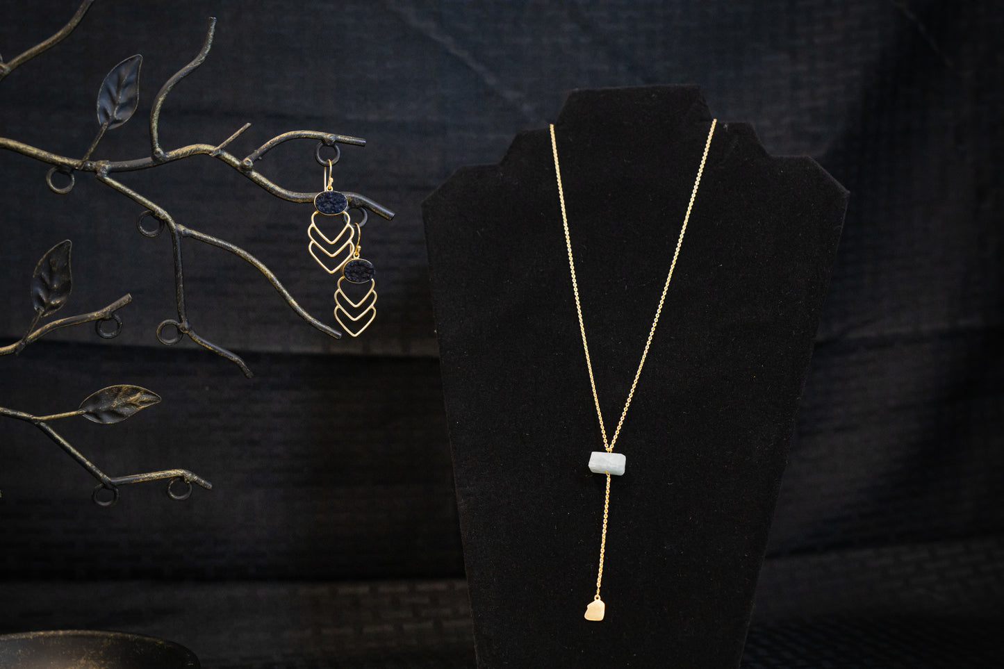 Azure Earrings & Necklace Set