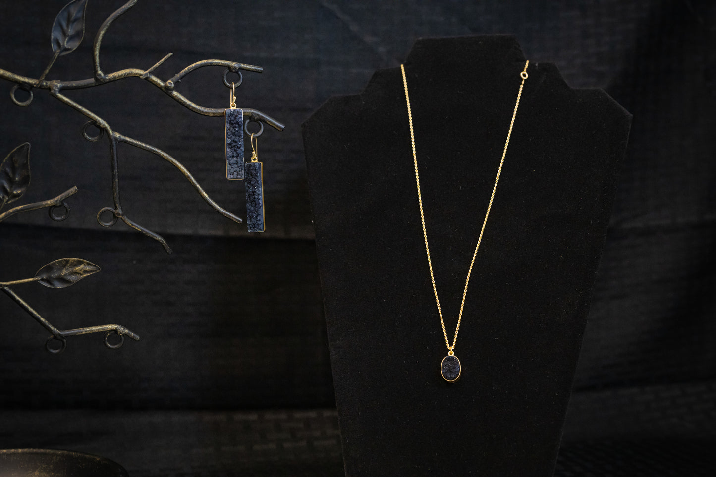 Azure Earrings & Necklace Set