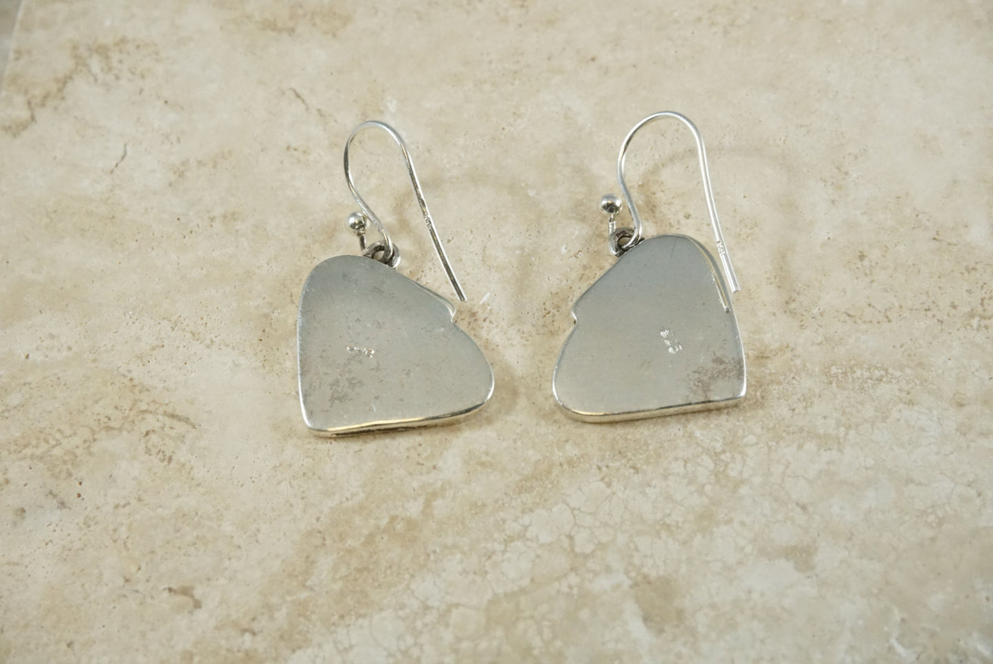 The Skipping Stone Make A Ripple Earrings Sterling Silver Back