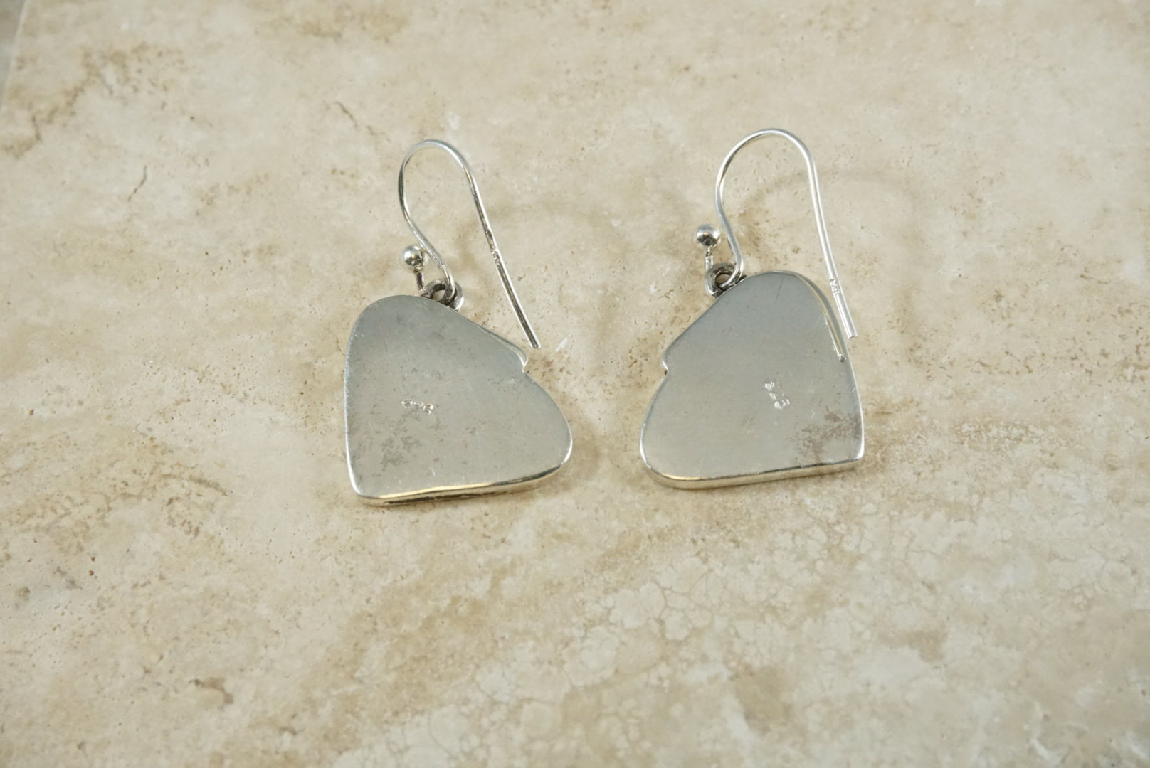 The Skipping Stone Make A Ripple Earrings Sterling Silver Back