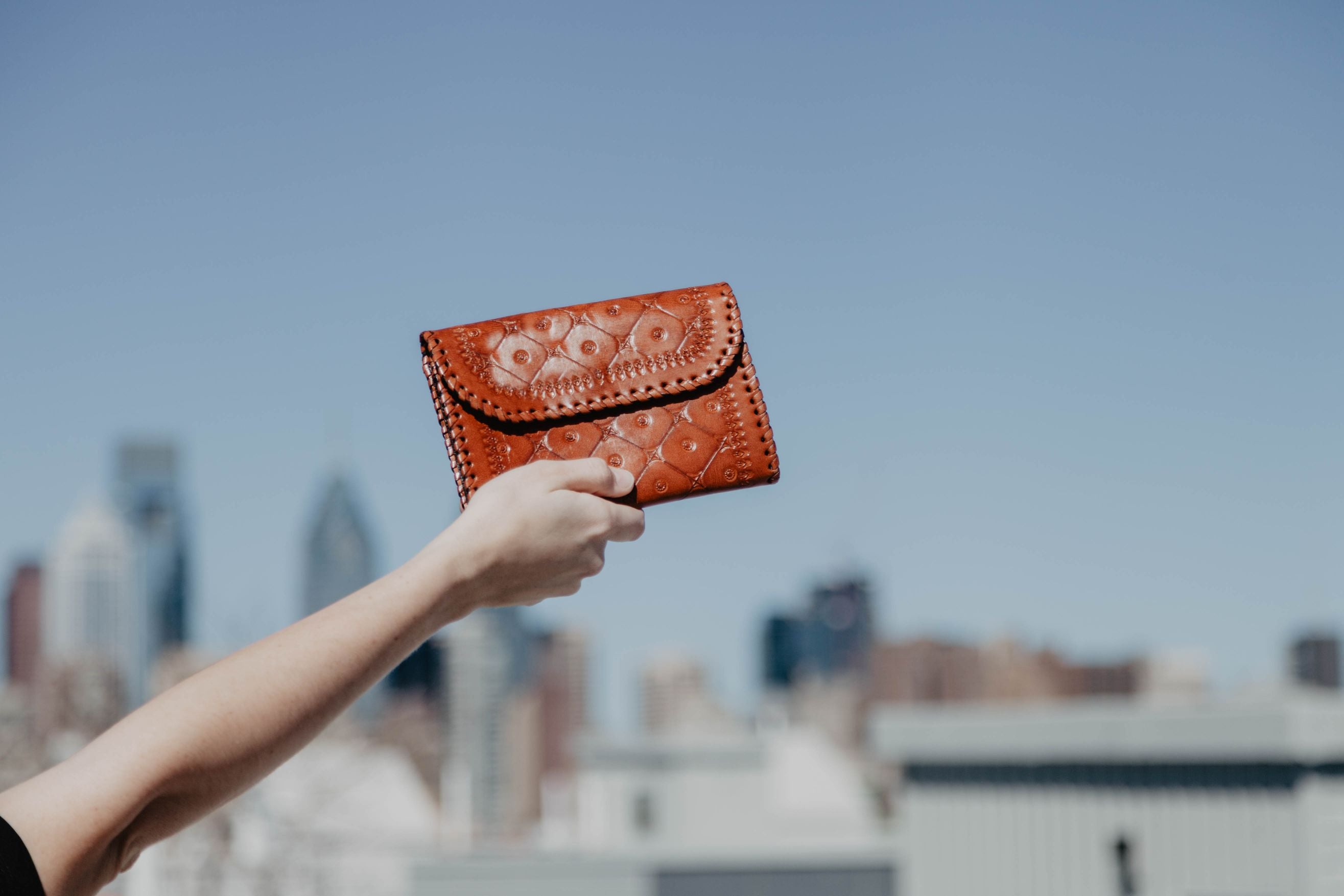 Ladies leather clutch wallets sale