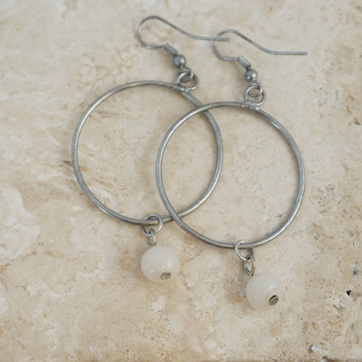 Roe Bead Hoop Earrings
