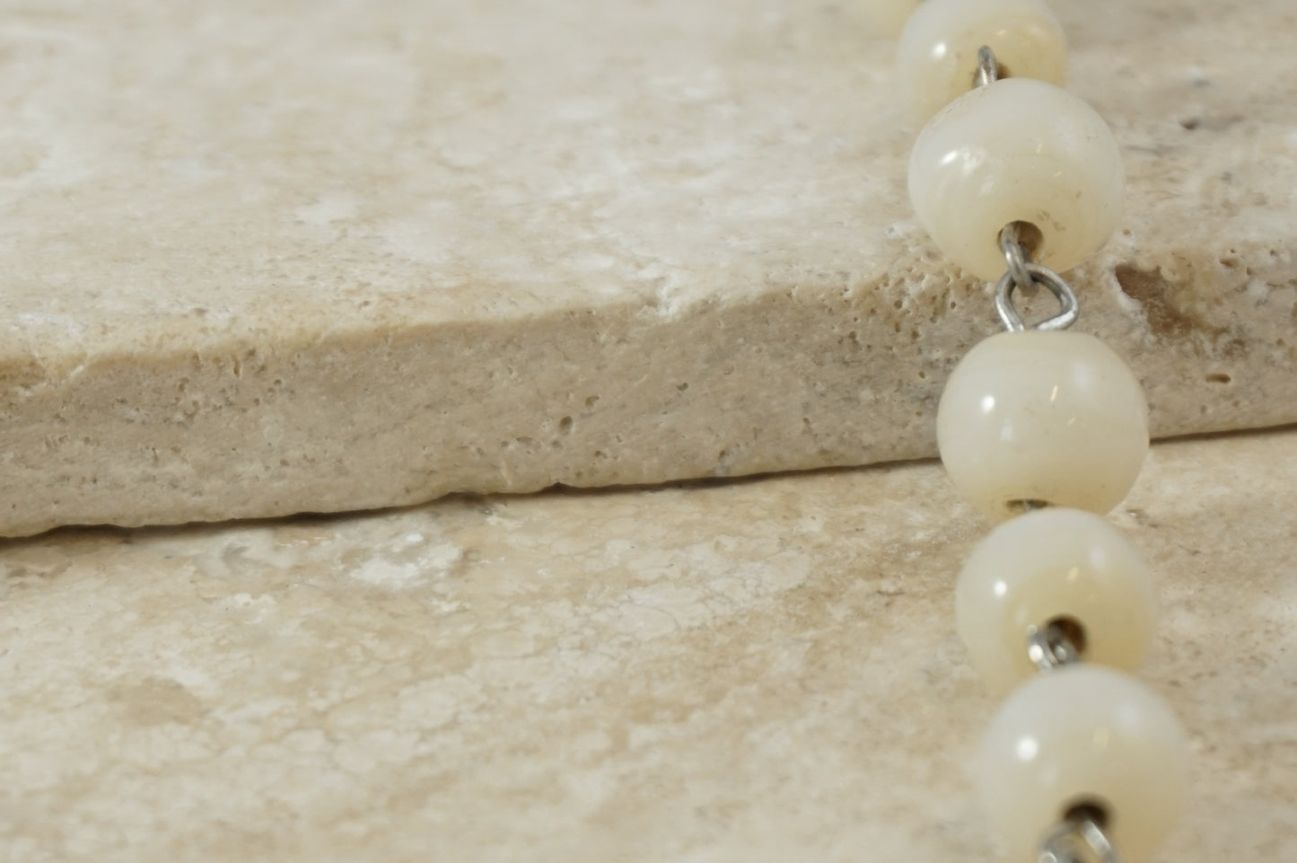 Roe Coin and Bead Necklace