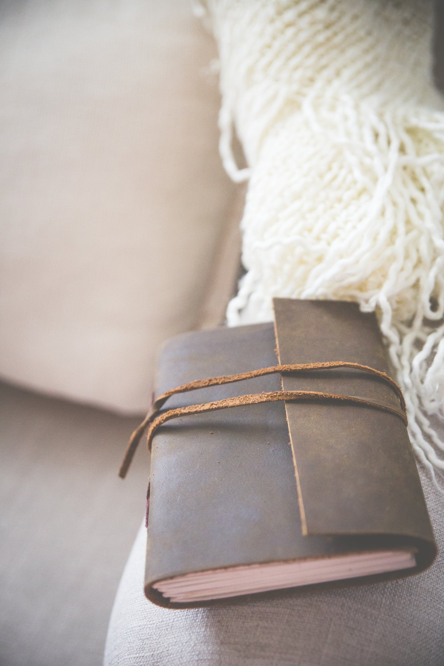 Classic Leather Journal with leather Tie