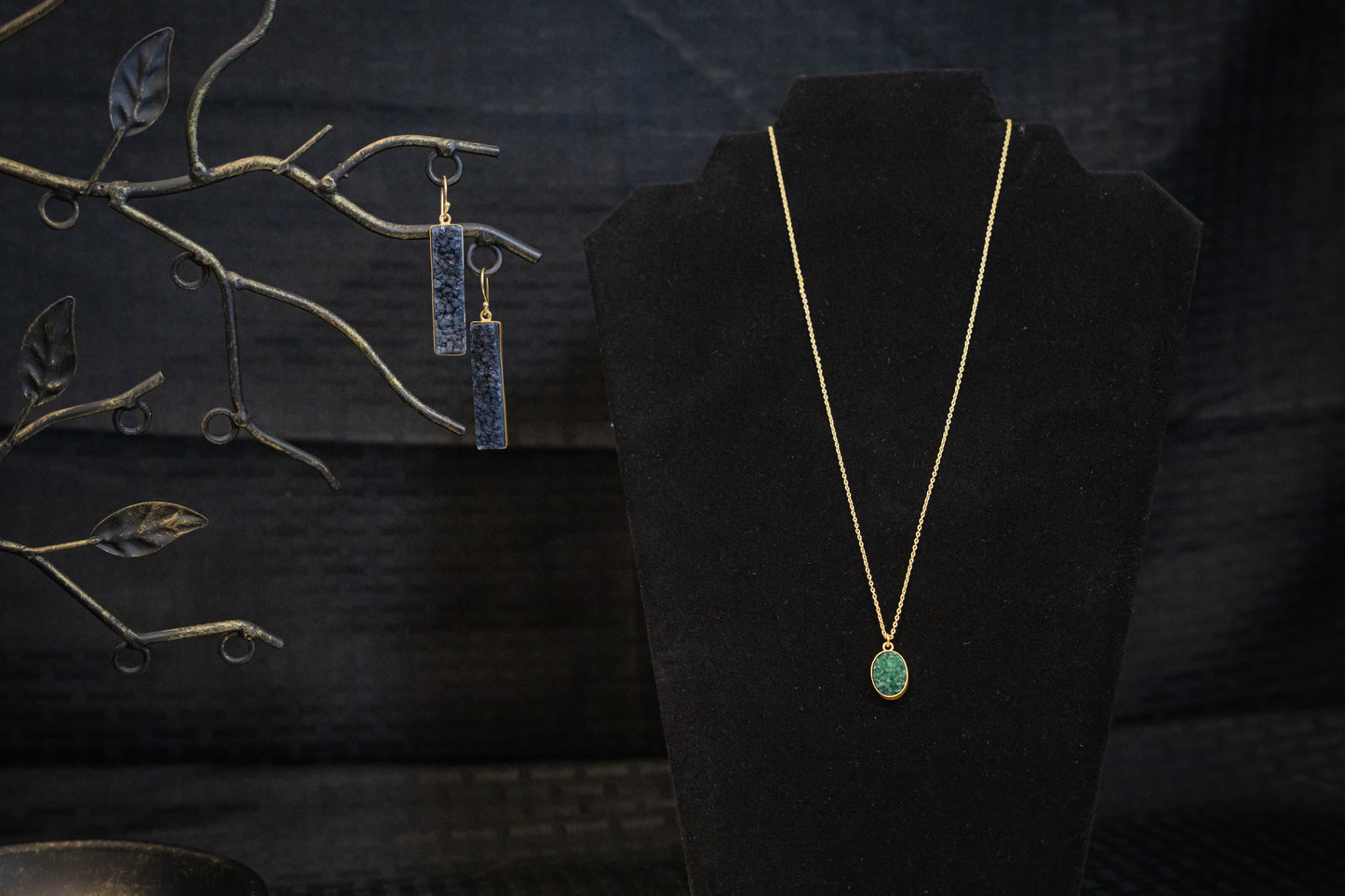 Azure Earrings & Necklace Set