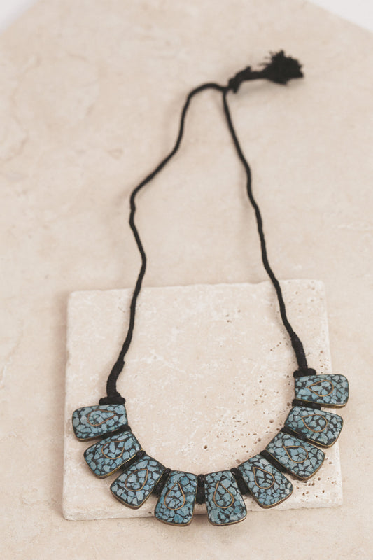 Himalayan Vision in Turquoise Jade Necklace