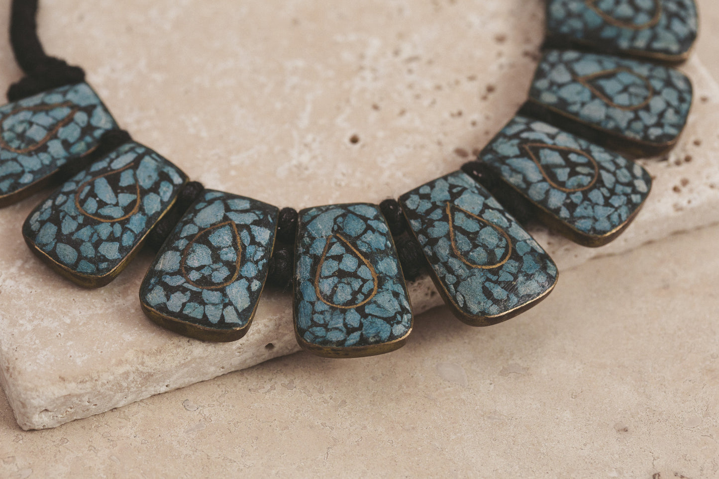 Himalayan Vision in Turquoise Jade Necklace