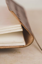 Load image into Gallery viewer, Rustic Voyageur Malachite Leather Journal
