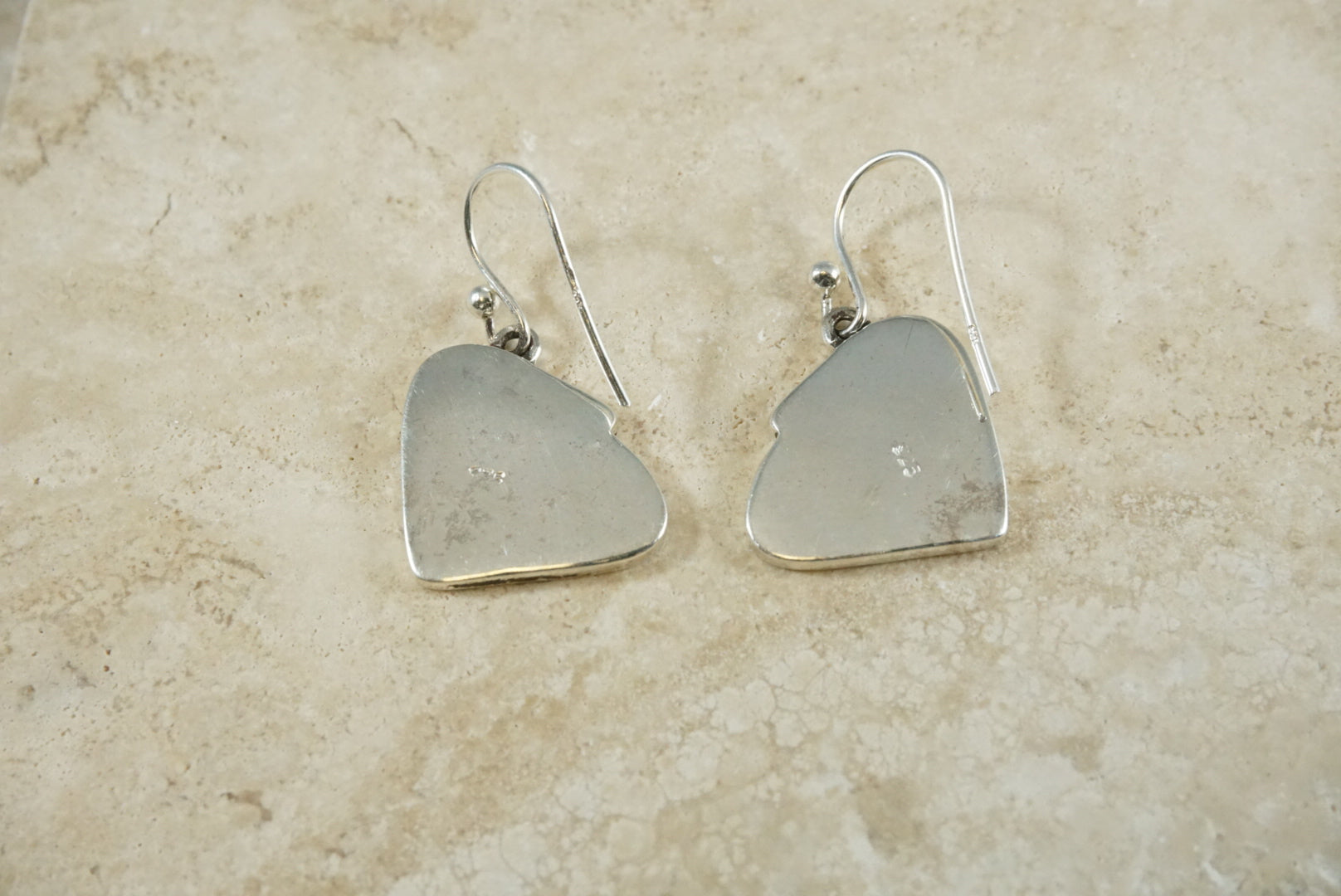 The Skipping Stone Make A Ripple Earrings Sterling Silver Back 