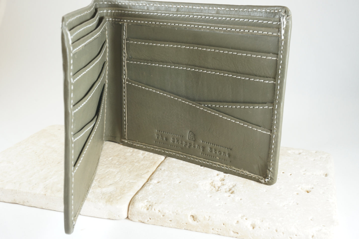 Signature Men's Wallet in Dark Green