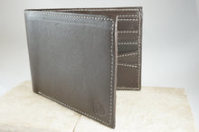 Load image into Gallery viewer, Signature Men&#39;s Wallet in Dark Brown
