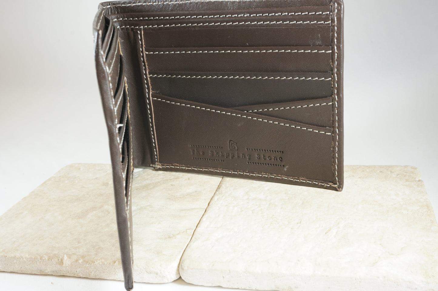 Signature Men's Wallet in Dark Brown