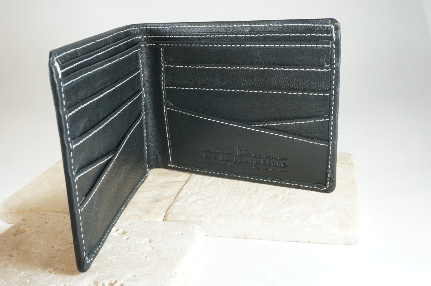 Signature Men's Wallet in Charcoal-Black