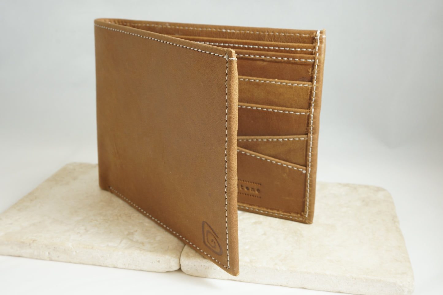 Signature Men's Wallet in Tan