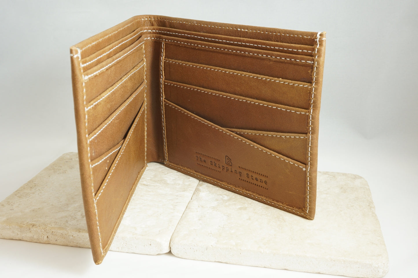 Signature Men's Wallet in Tan