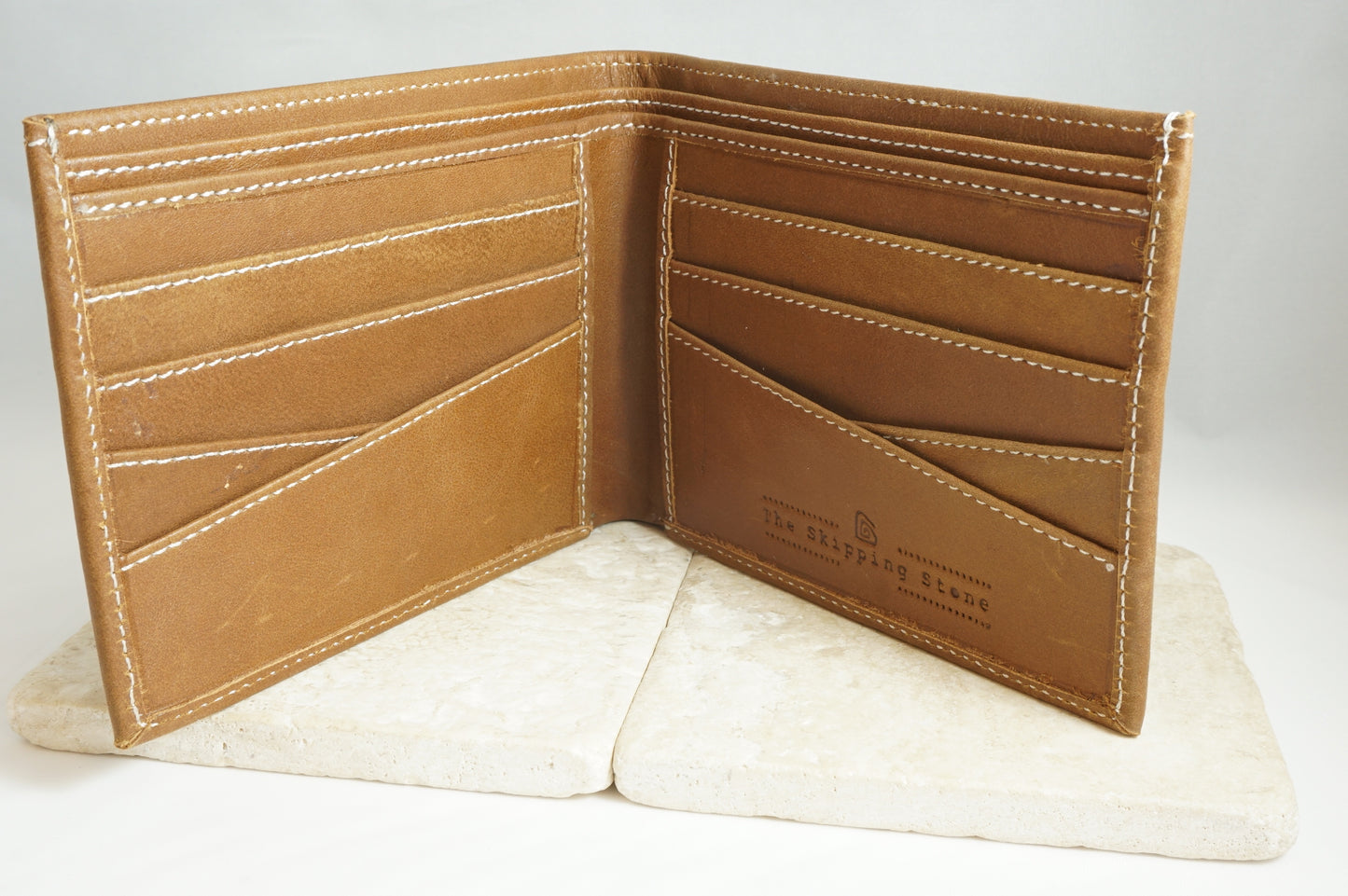 Signature Men's Wallet in Tan