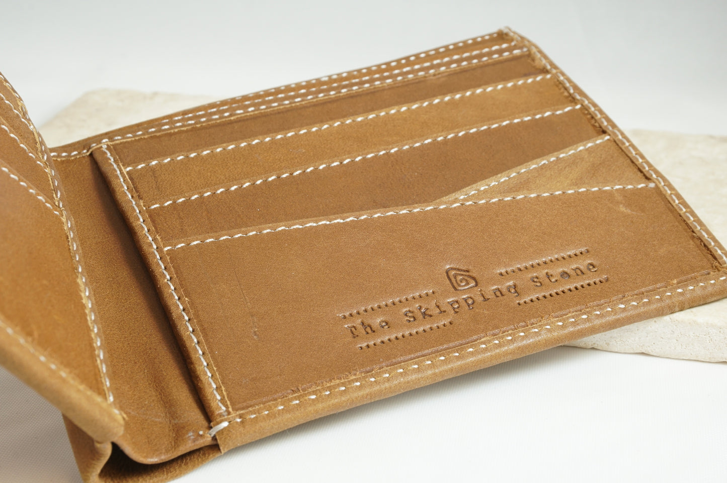 Signature Men's Wallet in Tan