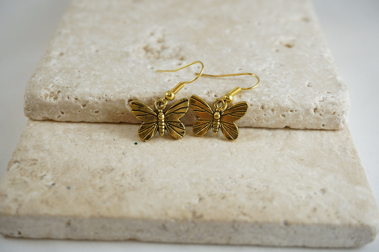 Golden Butterfly Earrings