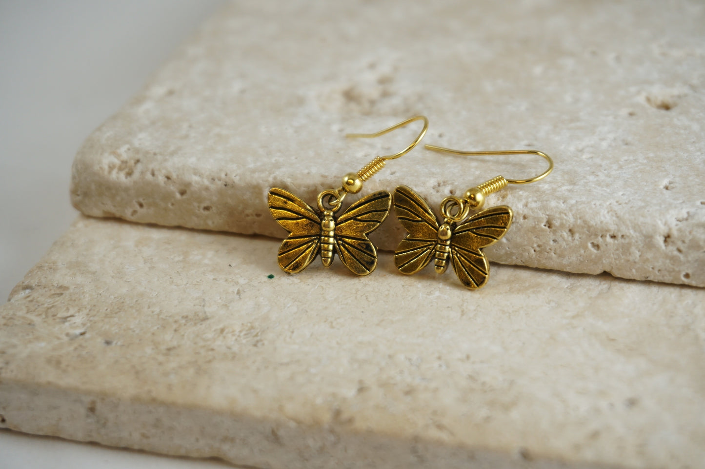 Golden Butterfly Earrings