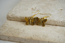 Load image into Gallery viewer, Golden Butterfly Earrings
