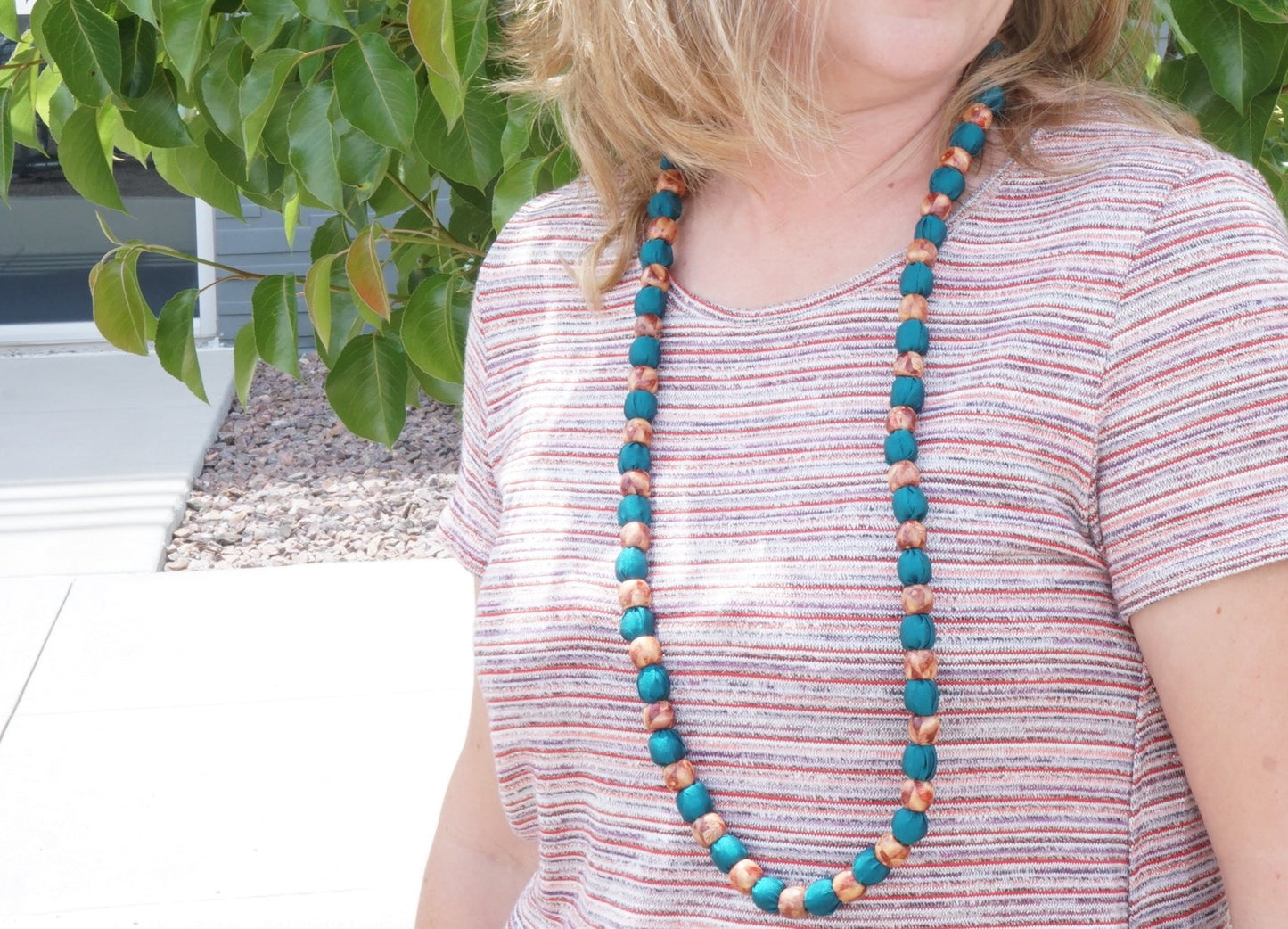 Jubilee Sari Bead Necklace