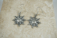 Load image into Gallery viewer, Silver Sun Earrings
