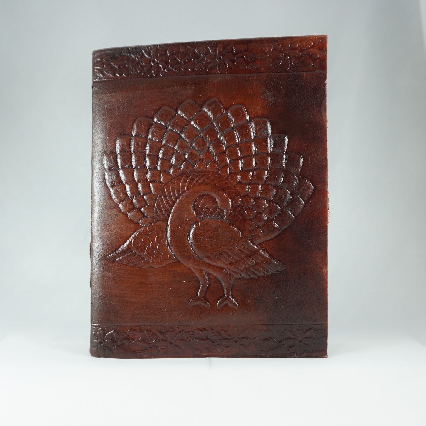Peacock Leather Journal