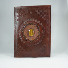 Load image into Gallery viewer, Tiger Eye Leather Journal
