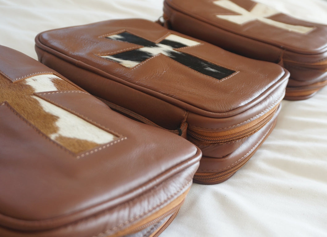Leather Bible Cases with Cross