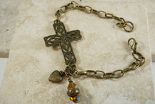 Load image into Gallery viewer, Deliverance Bracelet &amp; Cross Necklace
