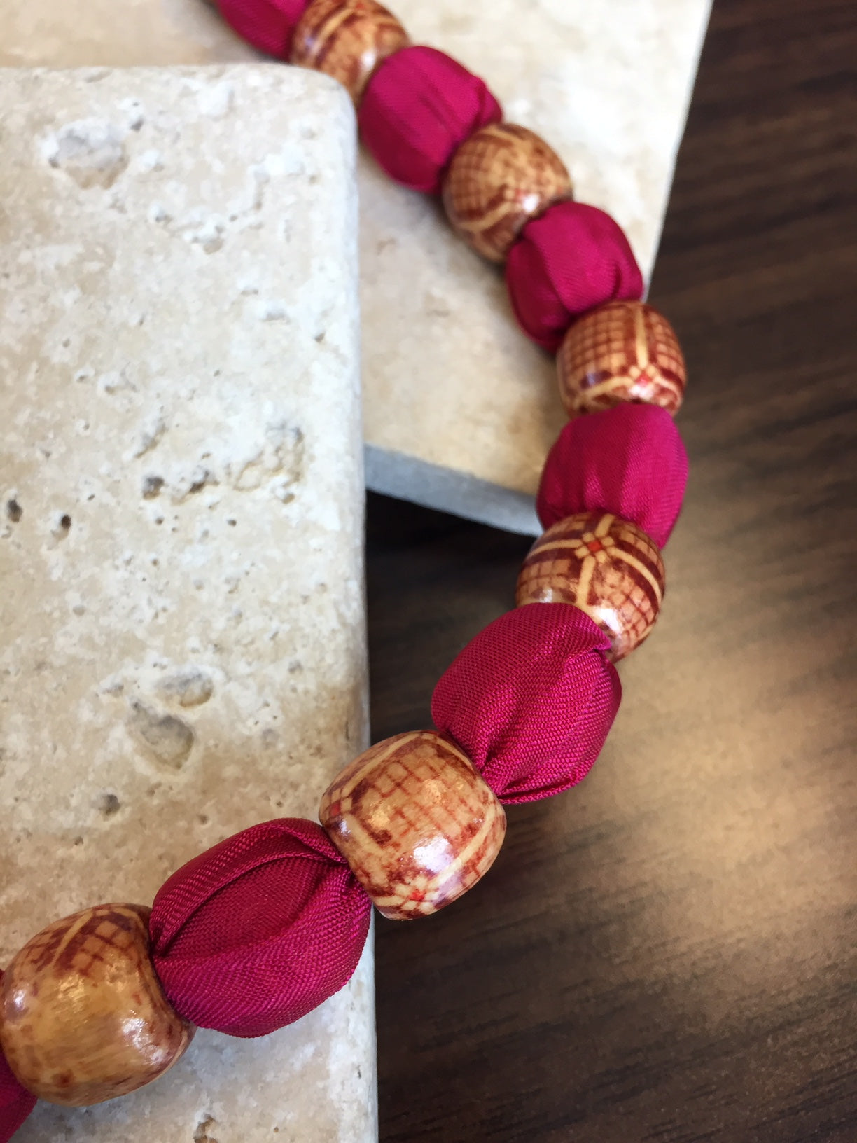 Jubilee Sari Bead Necklace