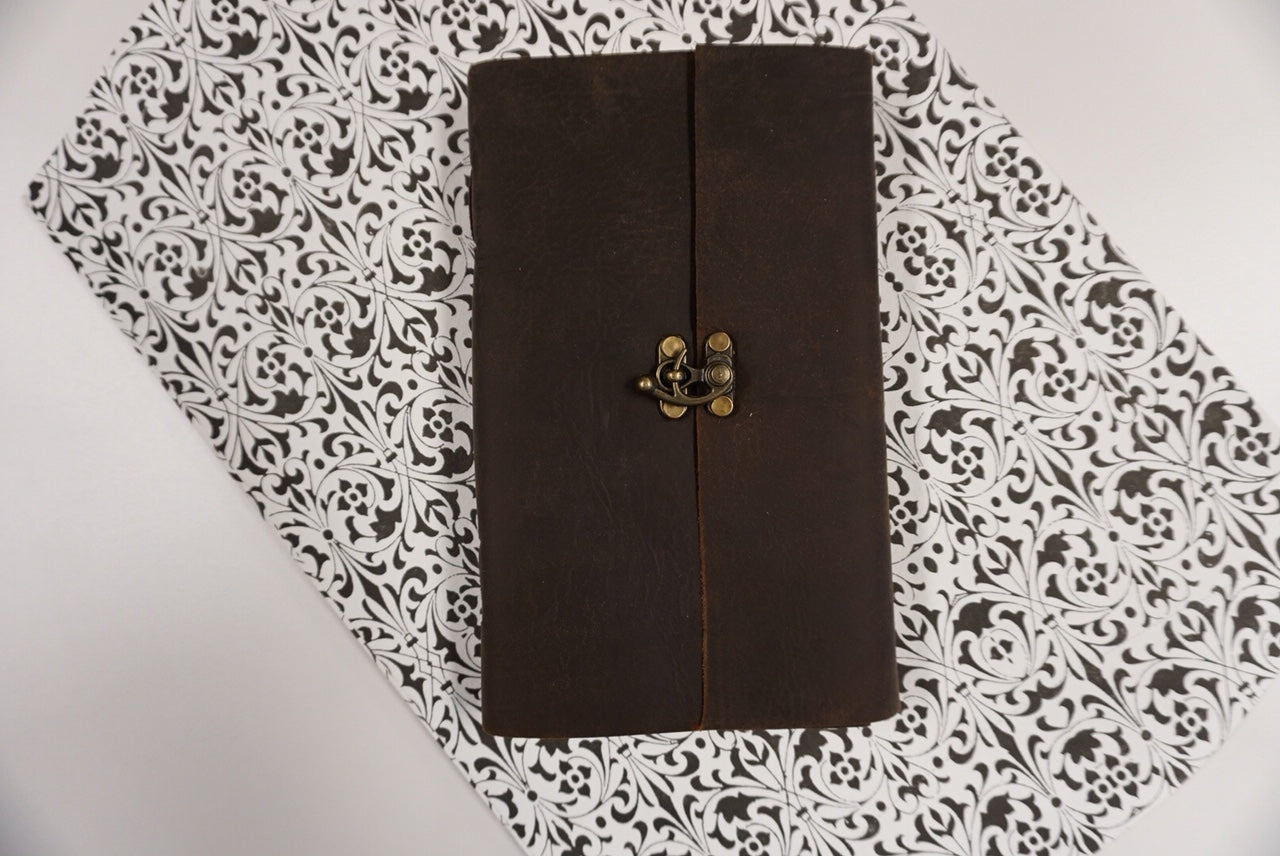 Single Handmade Leather Journal with Latch