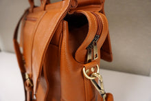 Load image into Gallery viewer, Leather Satchel Messenger Bag 17&quot;
