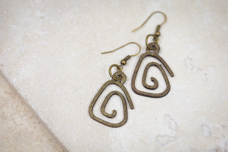 Vintage Style Ripple Earrings