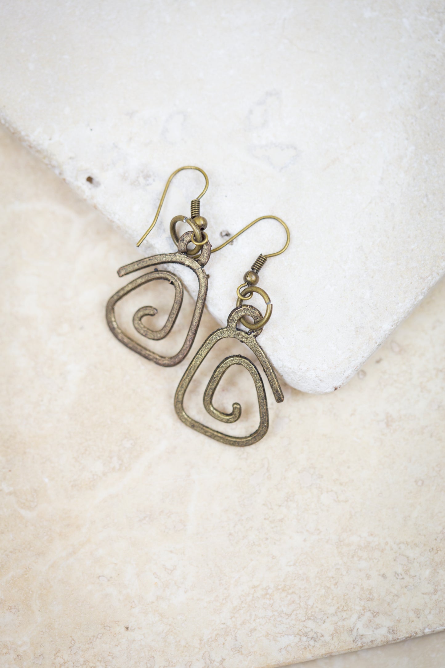 Vintage Style Ripple Earrings