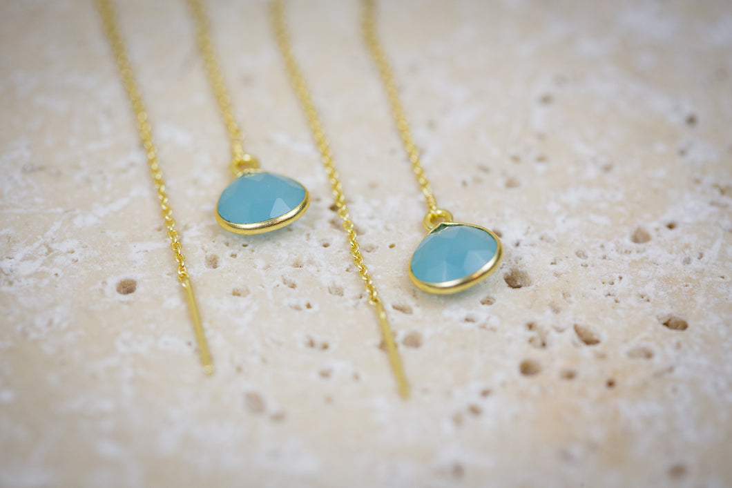 Aqua escape earrings