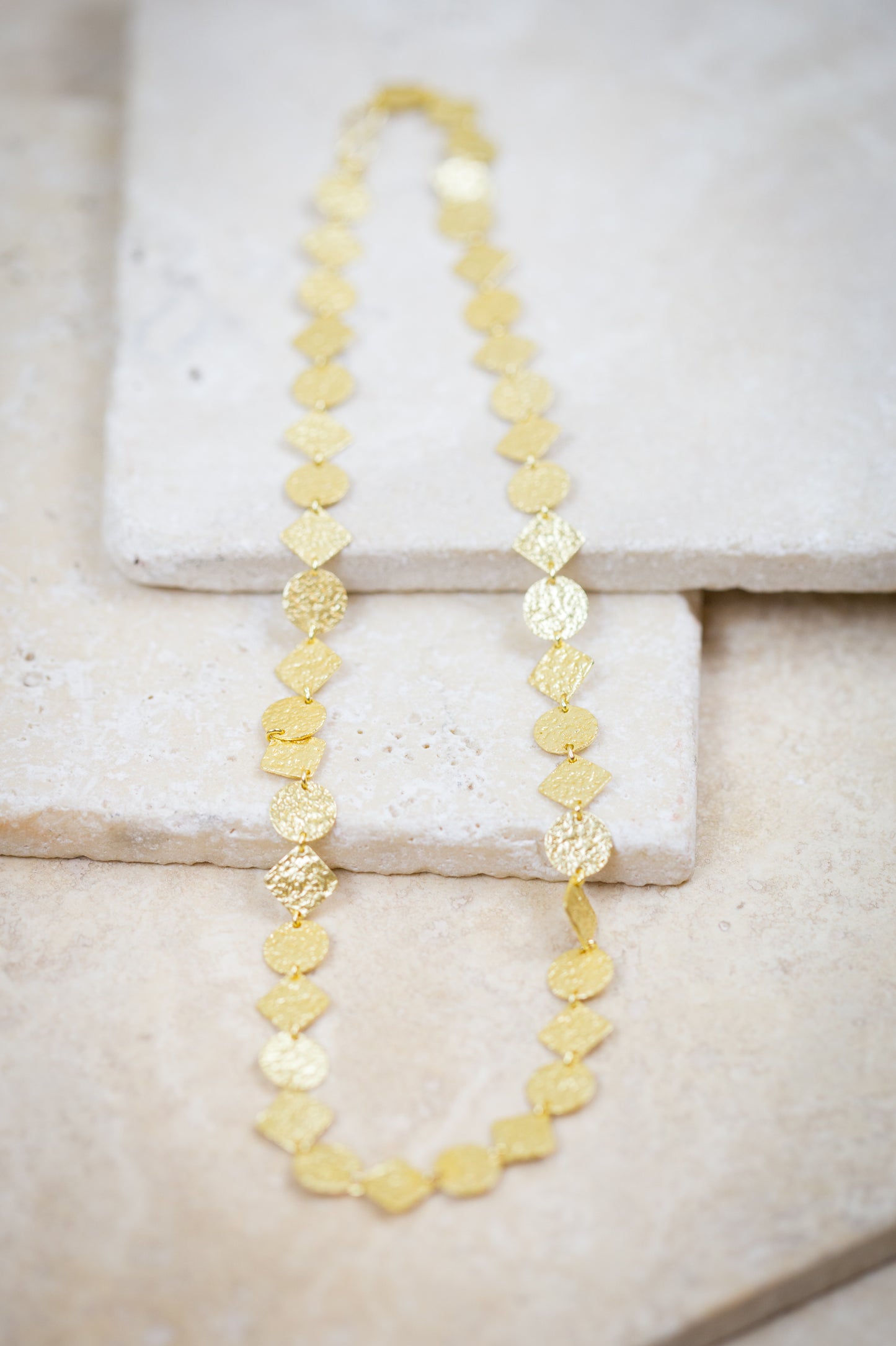 The Skipping Stone - Gold-coin Necklace