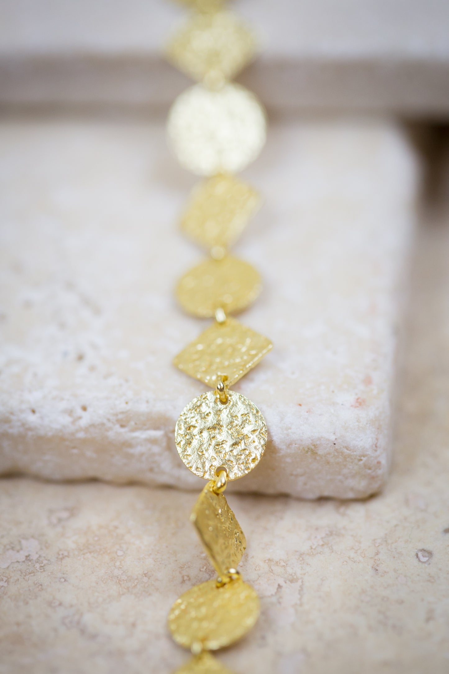 The Skipping Stone - Gold-coin Necklace