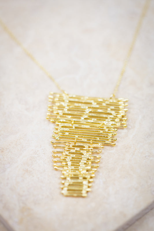 Gold Waterfall Necklace