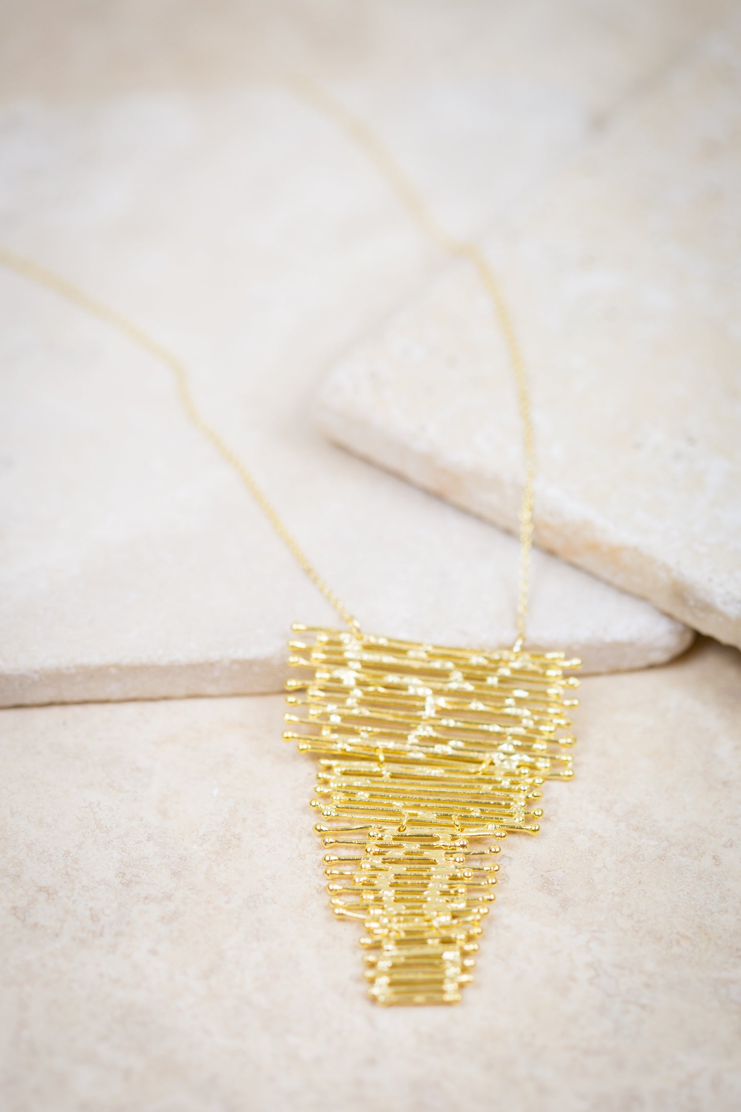 Gold Waterfall Necklace