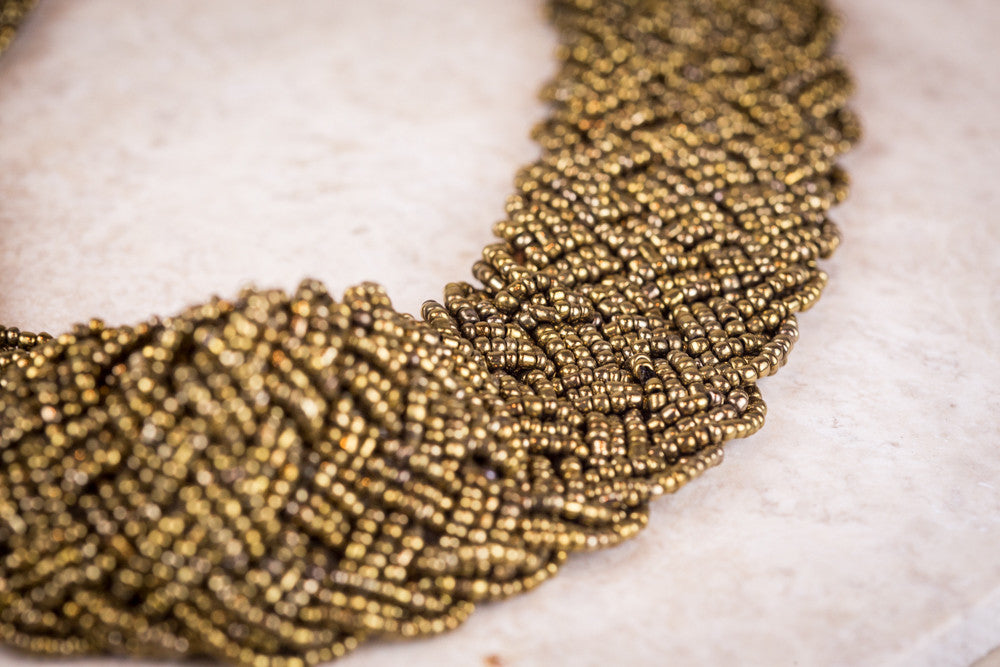 Unforgettable Necklace in bronzy-gold