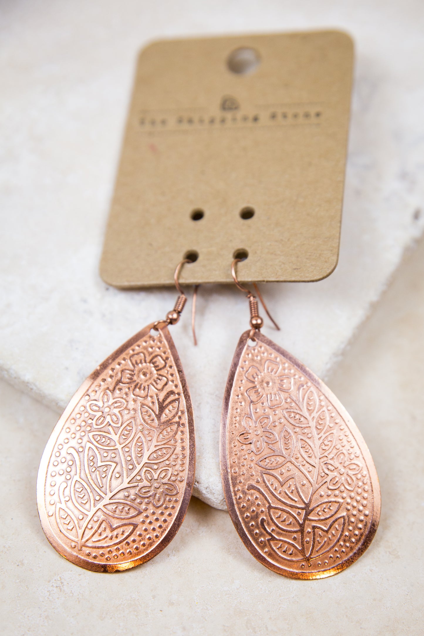 Rose Gold Teardrop Earrings