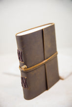 Load image into Gallery viewer, Classic Leather Journal with leather Tie
