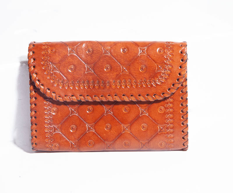 Handmade Sunrise Leather Clutch Wallet