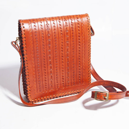 Wave Leather Crossbody Bag