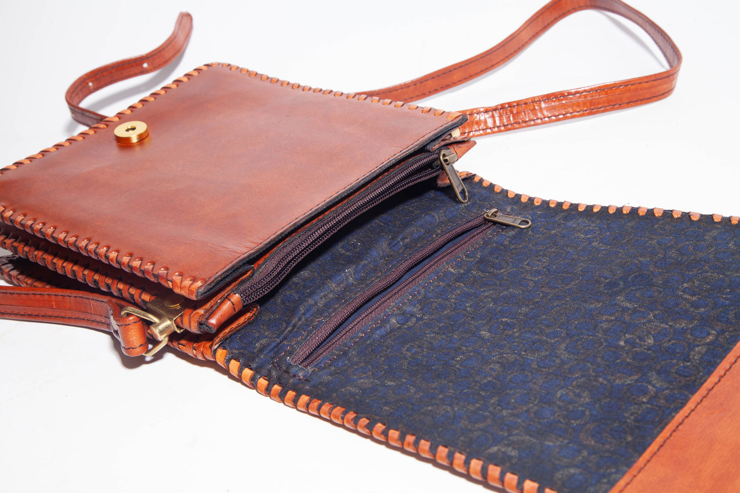 Wave Leather Crossbody Bag