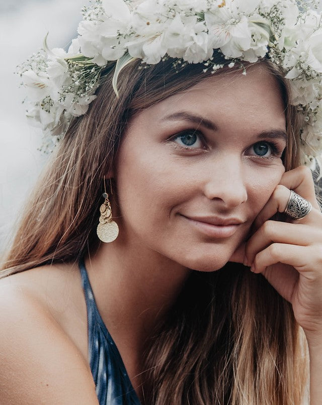 Gold-coin Earrings